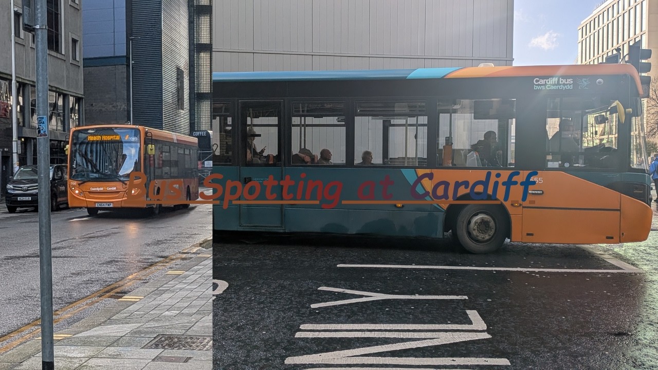 Bus Spotting at Cardiff #busvideos