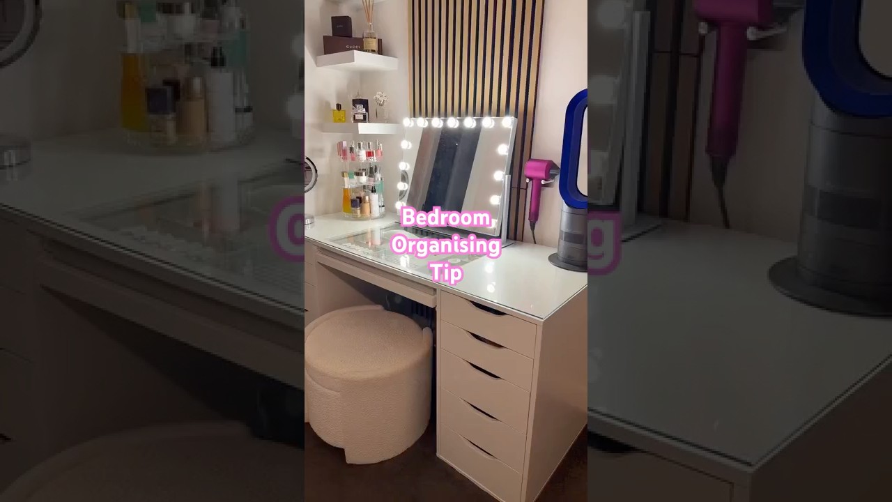 Conseil d'organisation pour la chambre&nbsp;! #vanitydesk #shorts #vlog