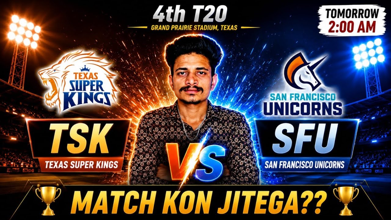 TSK vs SFU Match Prediction 2026, TSK vs SFU Dream11 Prediction, Texas Super Kings vs San Francis...