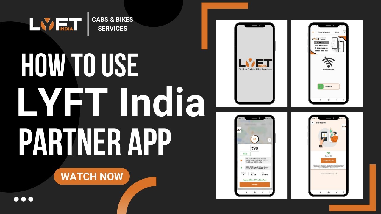 LYFT India Partner App Tutorial Video | New Version | LYFT India