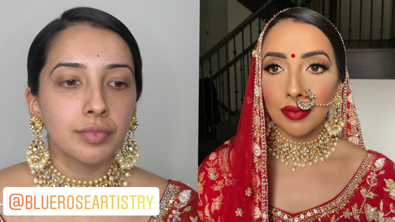 Indian | Bollywood | South Asian Bridal Makeup From Start To Finish @blueroseartistry