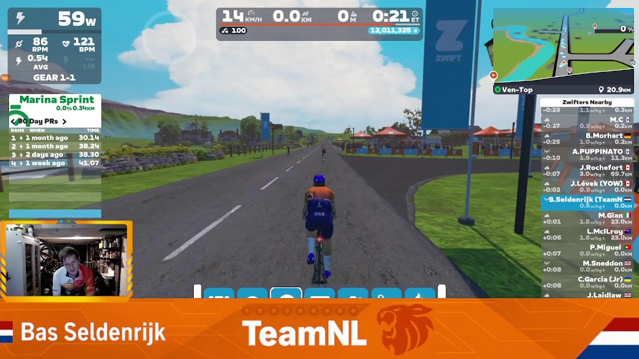 Zwift Ladder  TeamNL Cloud9 Thunder vS The Watt Squad 2