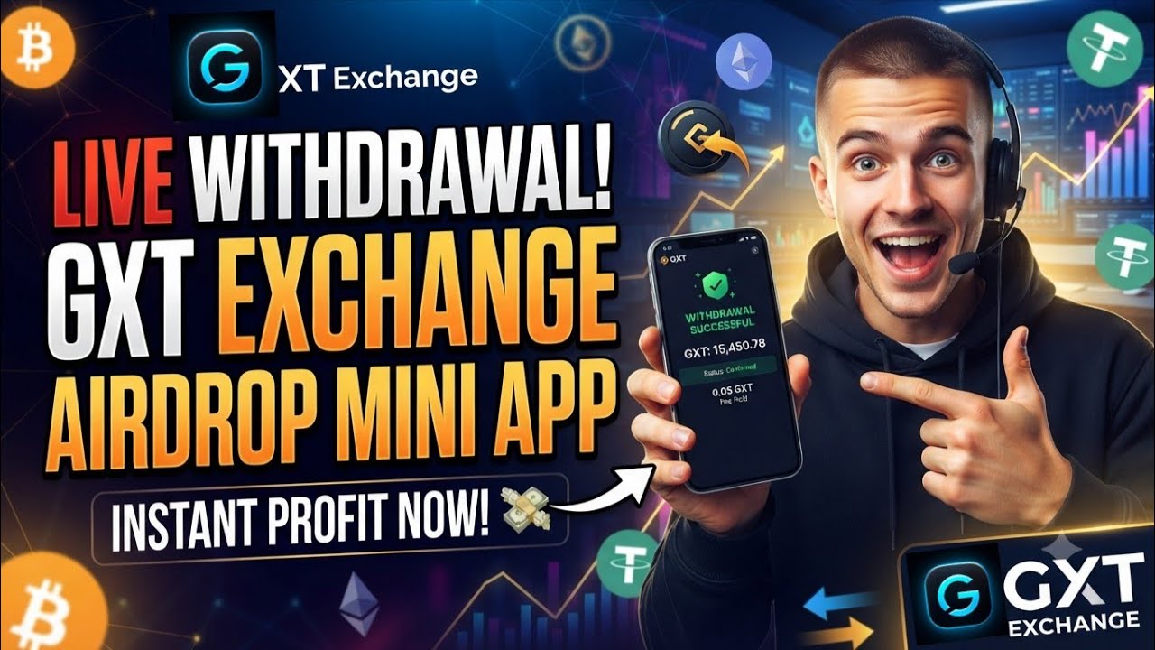 GXT Exchange Airdrop Mini App || Live Withdrawal & Instant Profit Tutorial || 7 August 2026 ||