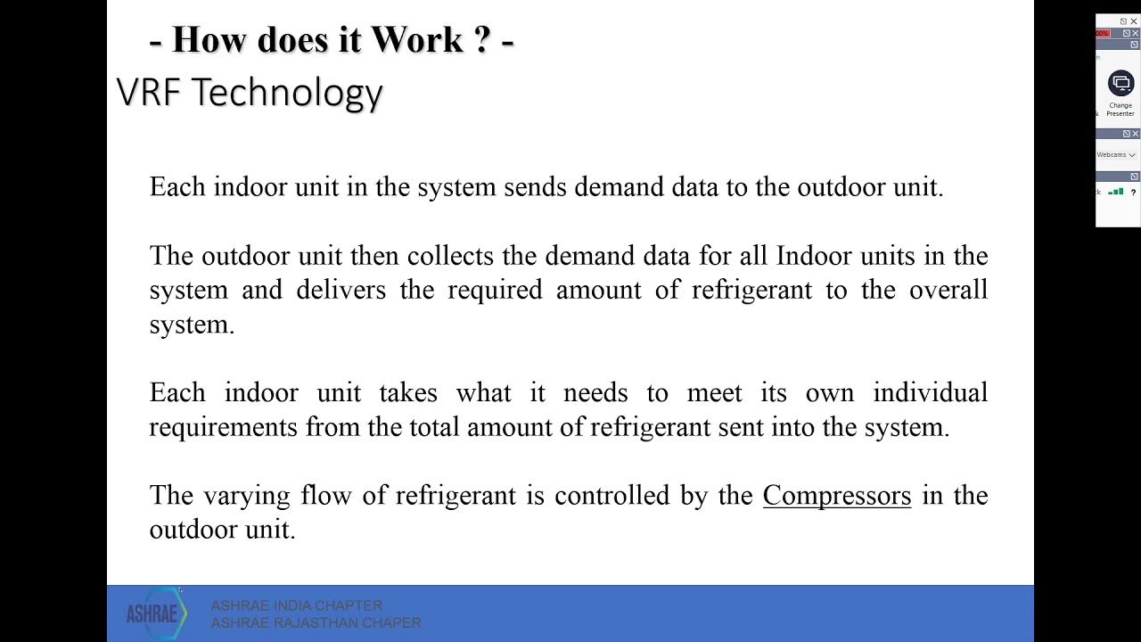 Variable refrigerant flow design and application