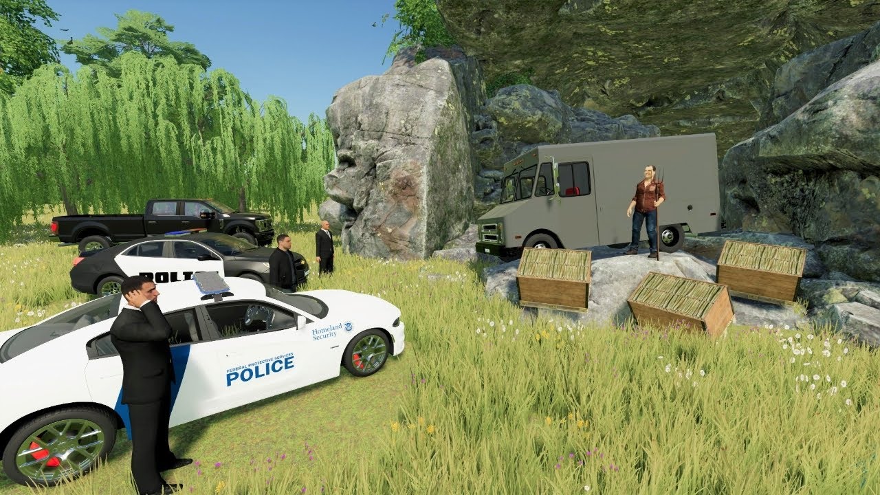 Cops find bank robber using night vision | Farming Simulator 22