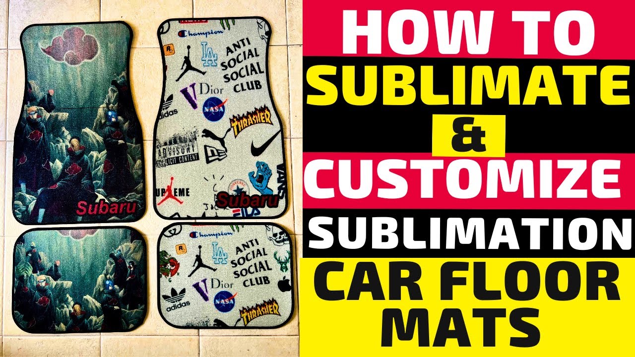 How to Sublimate onto Car Floor Mats