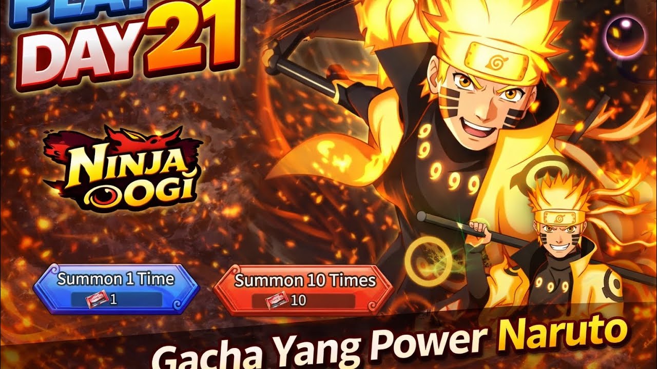 Ninja Ogi Day 21 || Gacha Yang Power Naruto🤩