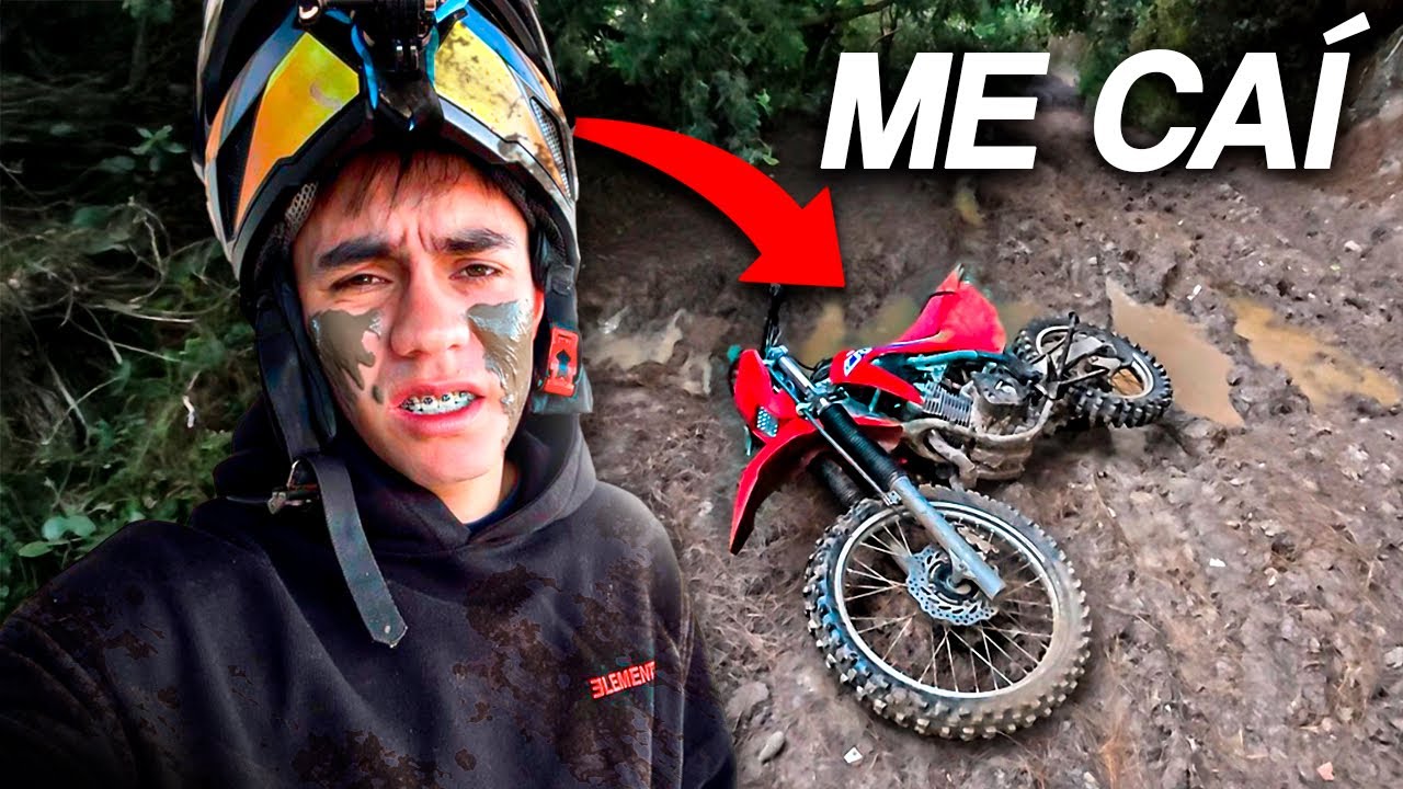 Salí en mi nueva moto y me caí por primera vez, buena ruta mal piloto 