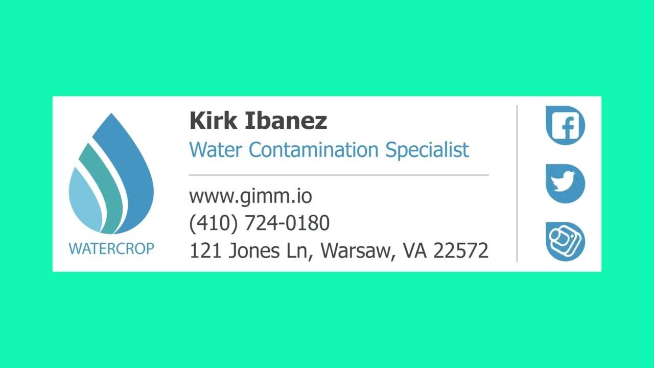 Kirk Ibanez animated email signature