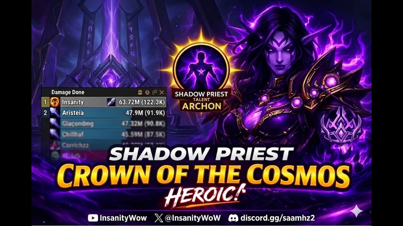 Crown of the Cosmos Heroic Kill | Shadow Priest POV