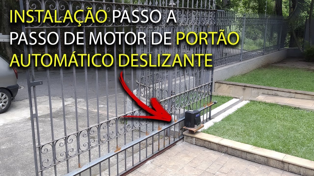 INSTALAÇÃO DE PORTÃO DESLIZANTE PASSO A PASSO