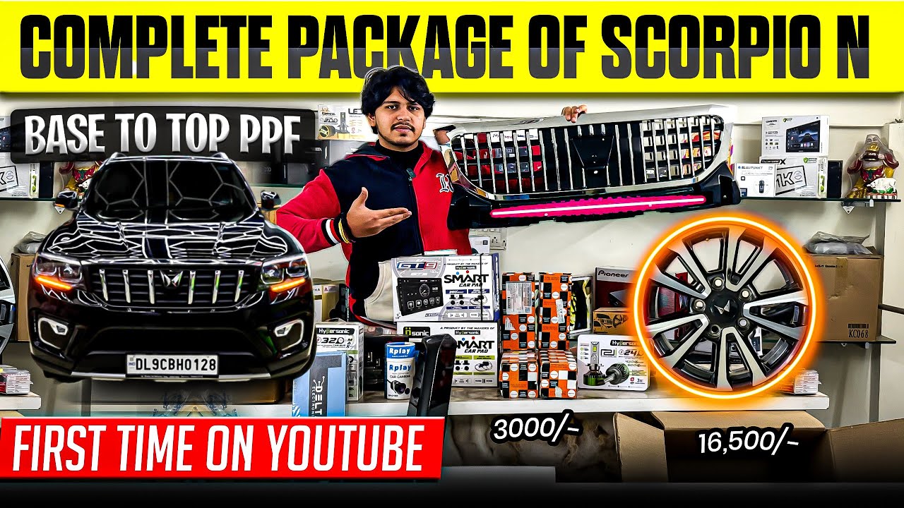 Scorpio N Z2 to Z8 Full Modification 2025 | Mahindra Genuine Accessories Price| Scorpio N Base Model
