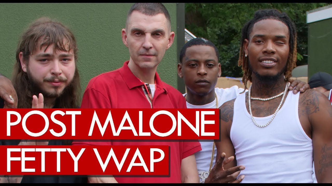 Post Malone & Fetty Wap backstage at Wireless