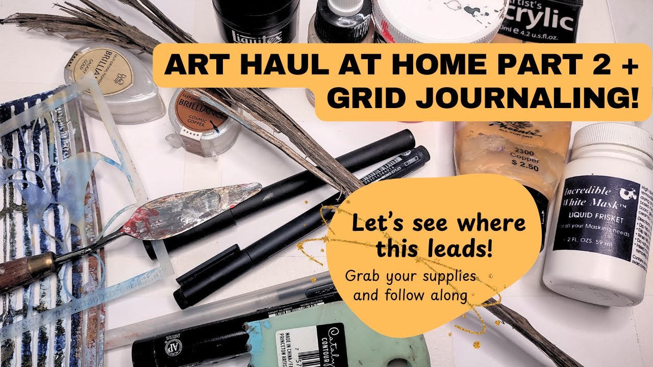 I loved it so much so I did an art haul at home again! And I added grid journal play too! Join me!