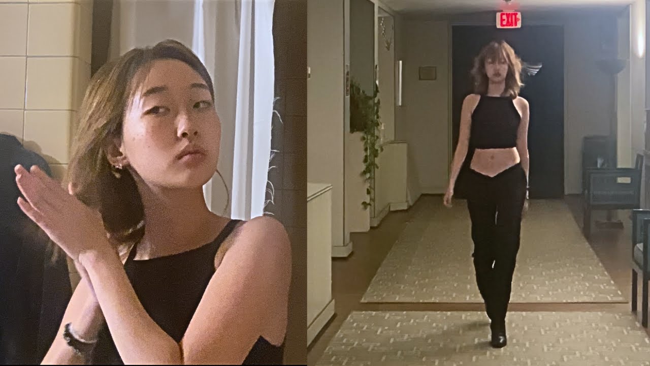 practicing for my runway debut.