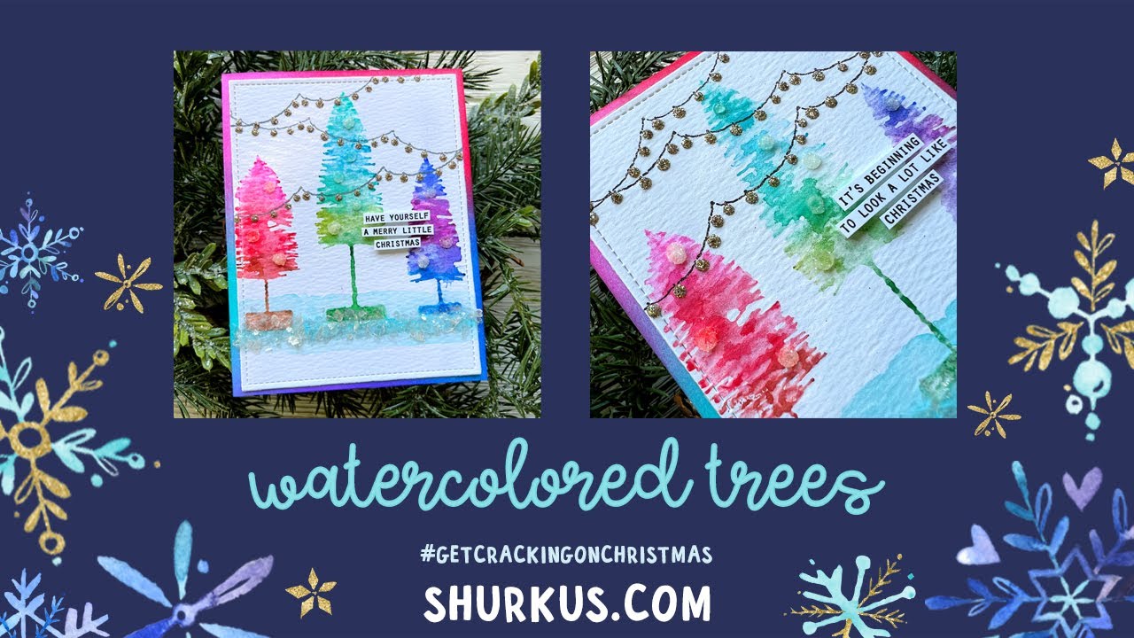Get Cracking: Watercolored Trees