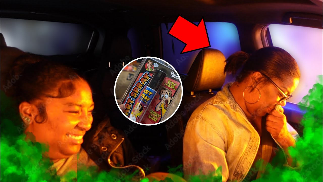 VLOGMAS DAY 10 | fart spray in car wash prank