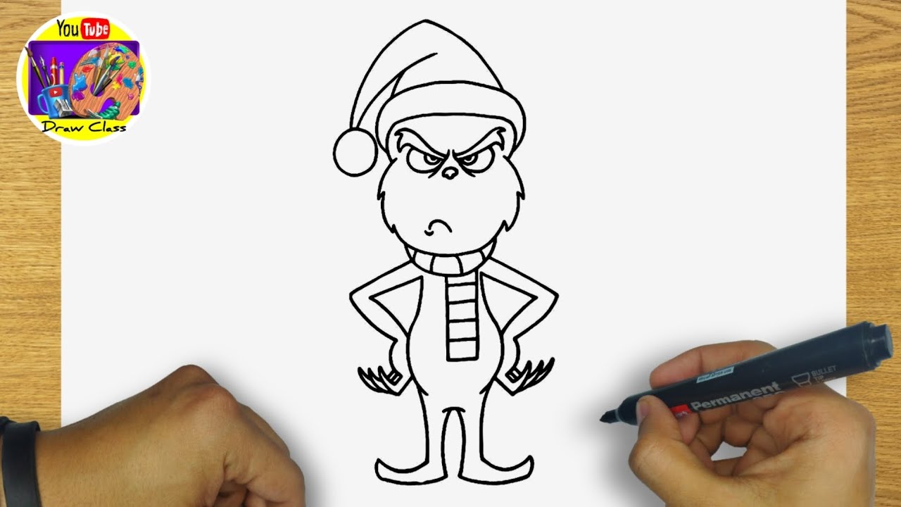HOW TO DRAW The GRINCH | DRAWING GRINCH STEP BY STEP 