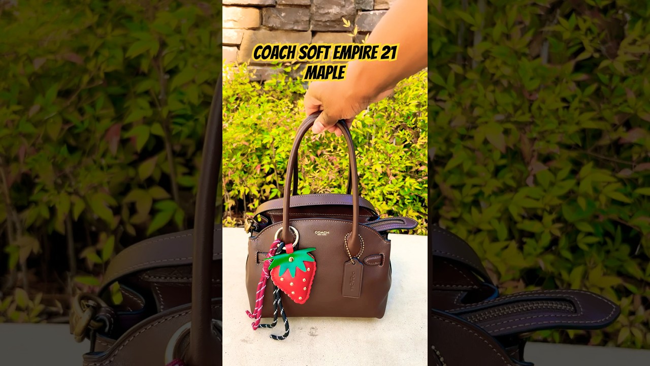 ✨NEW✨BAG SPIN🍁COACH SOFT EMPIRE 21 MAPLE #coach #bag #spin #fall #autumn #love #new #brown