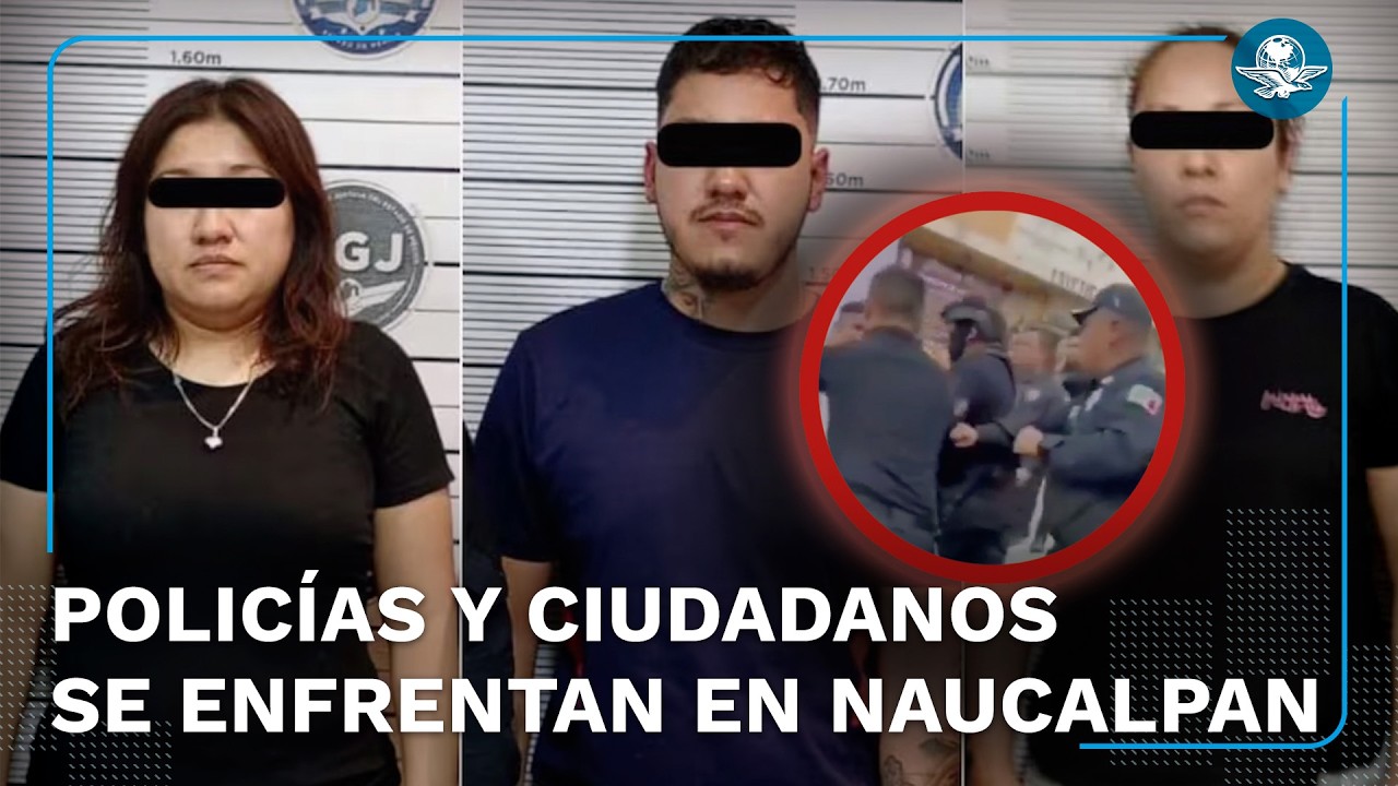 Policías y ciudadanos protagonizan riña en Naucalpan; hay varios detenidos