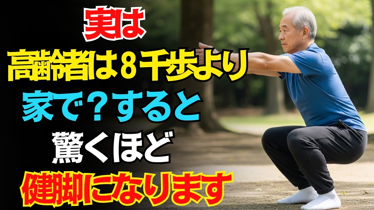 【ウォーキングより何倍も効果的】高齢者は8000歩あるくよりも家で「これ」をすると足腰がみるみる強くなります