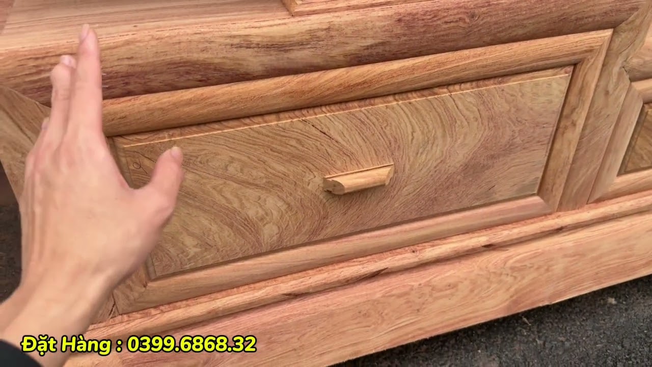 Ngày Đầu Xuân Năm Mới Giảm Giá Đẹp Keng Chiếc Kệ Tivi Gỗ Hương Đá 