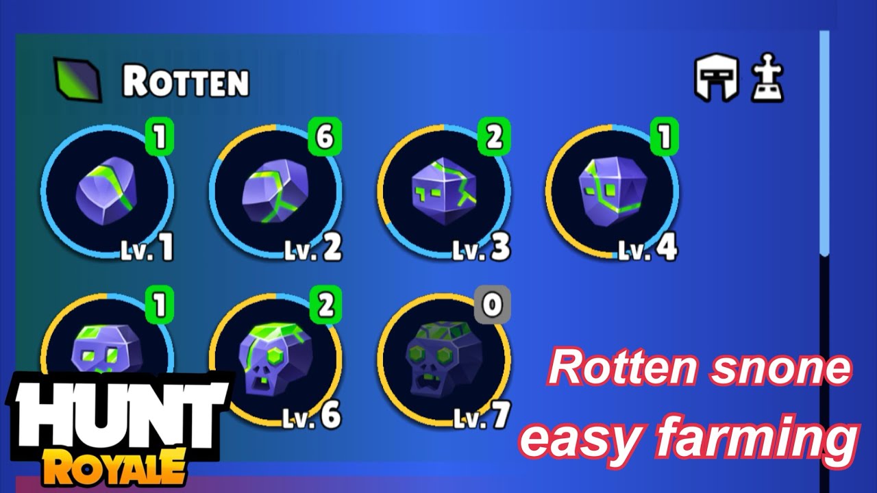 Undeadgrounds endless new easy build / Rotten stone easy farming 【Hunt Royale】