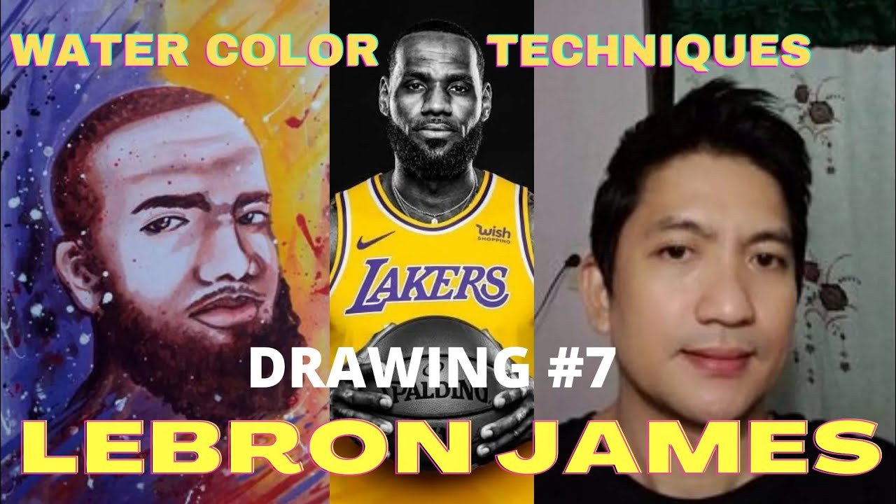 LEBRON JAMES / DRAWING / WATER COLOUR