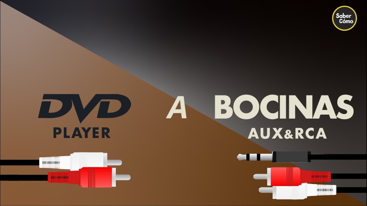 Como Conectar DVD Player a Bocinas (RCA y Auxiliar)