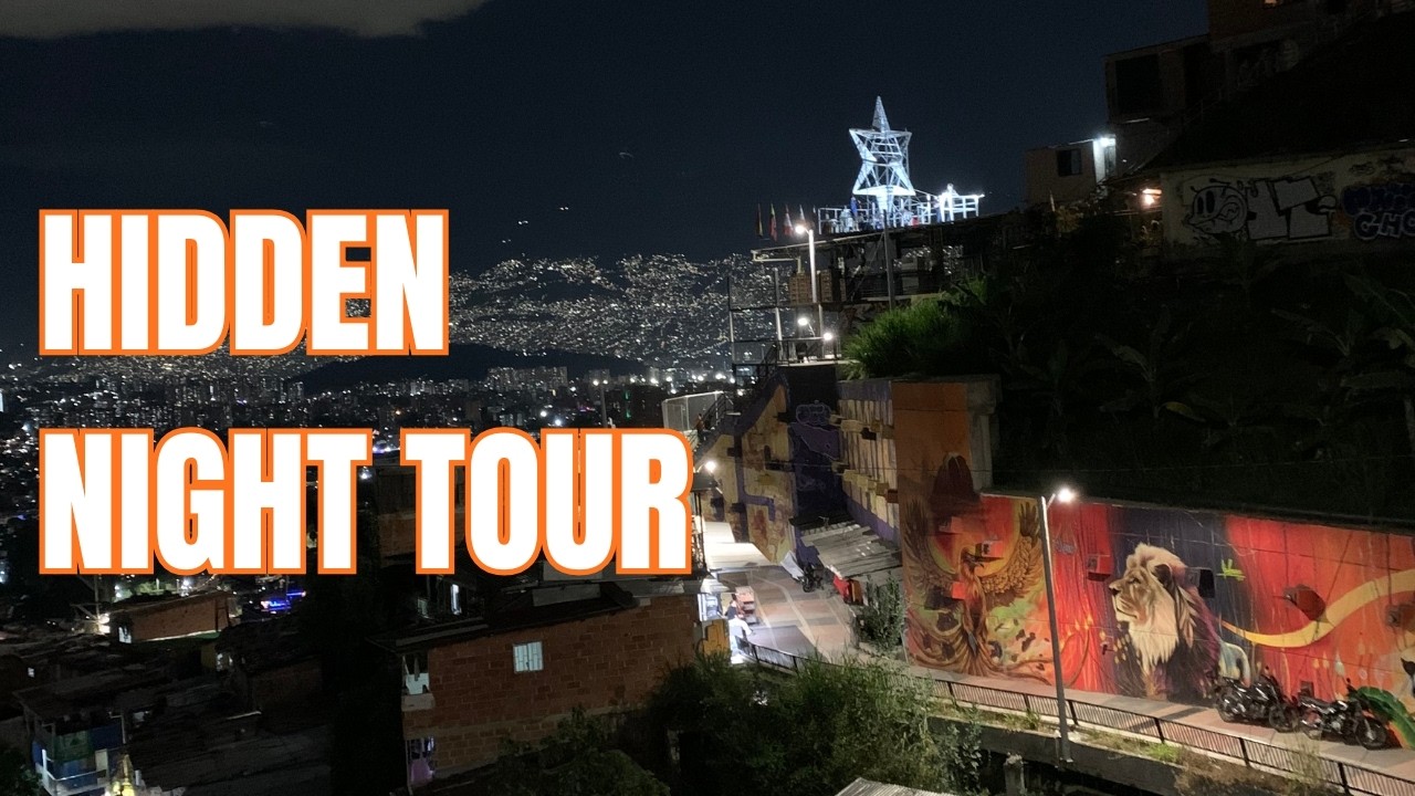 Walking Comuna 13 at Night 🇨🇴 | Medellín Colombia Virtual Tour + Local Home Visit