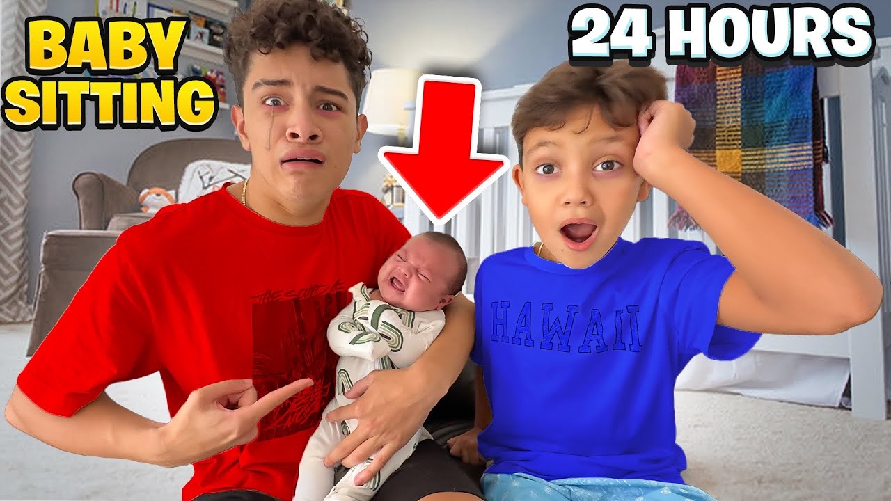 НЯНЯ Наш НОВОРОЖДЕННЫЙ братик на 24 часа!!