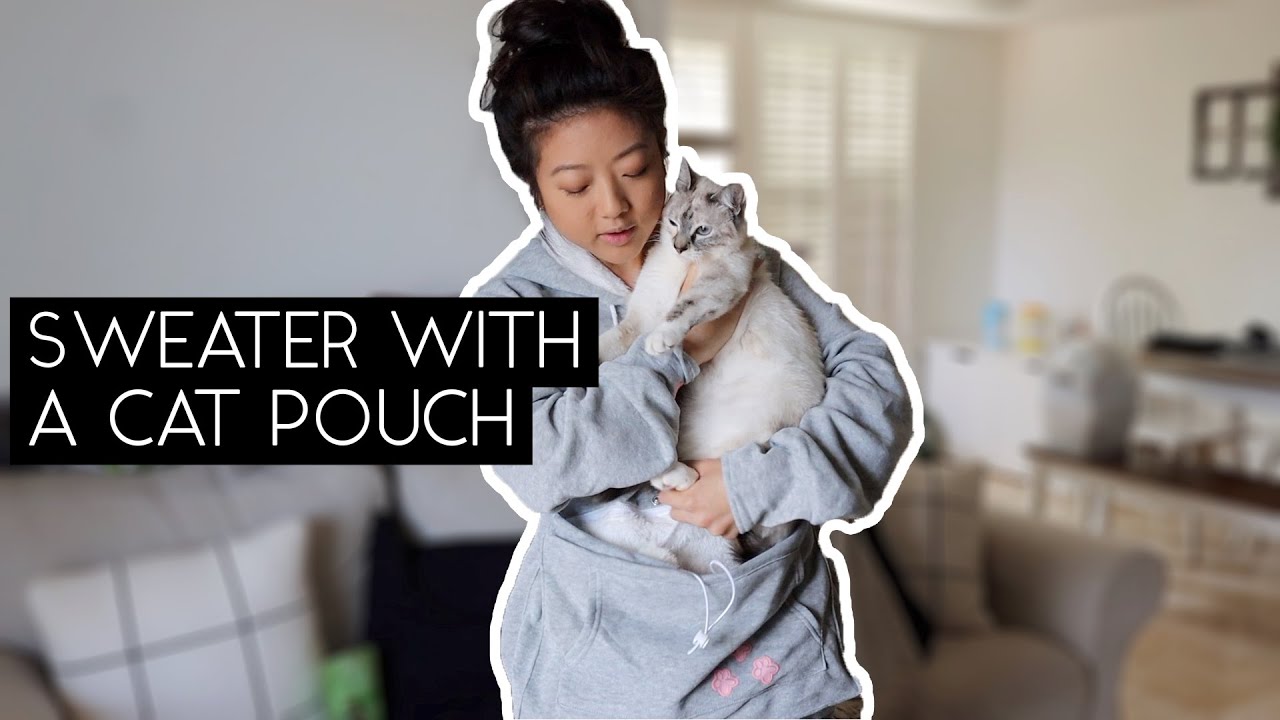A HOODIE WITH A KANGAROO POUCH FOR YOUR CAT | SVEN AND ROBBIE
