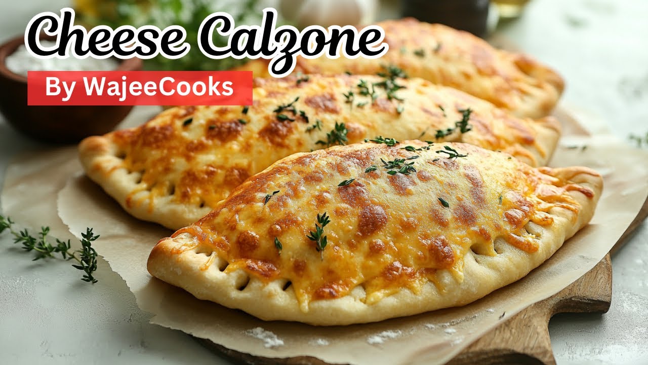 Cheese Calzone Recipe By WajeeCooks
