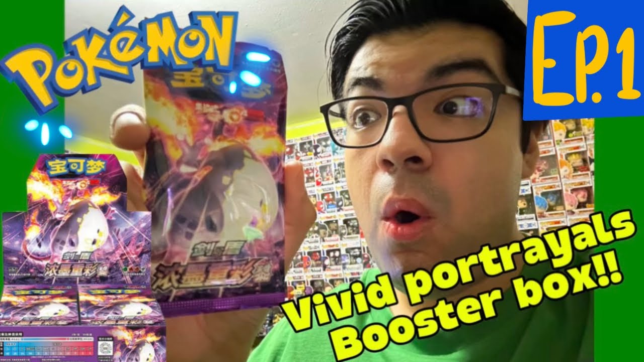 My first time opening Pokémon cards!! (Vivid portrayals!) (ep 1)