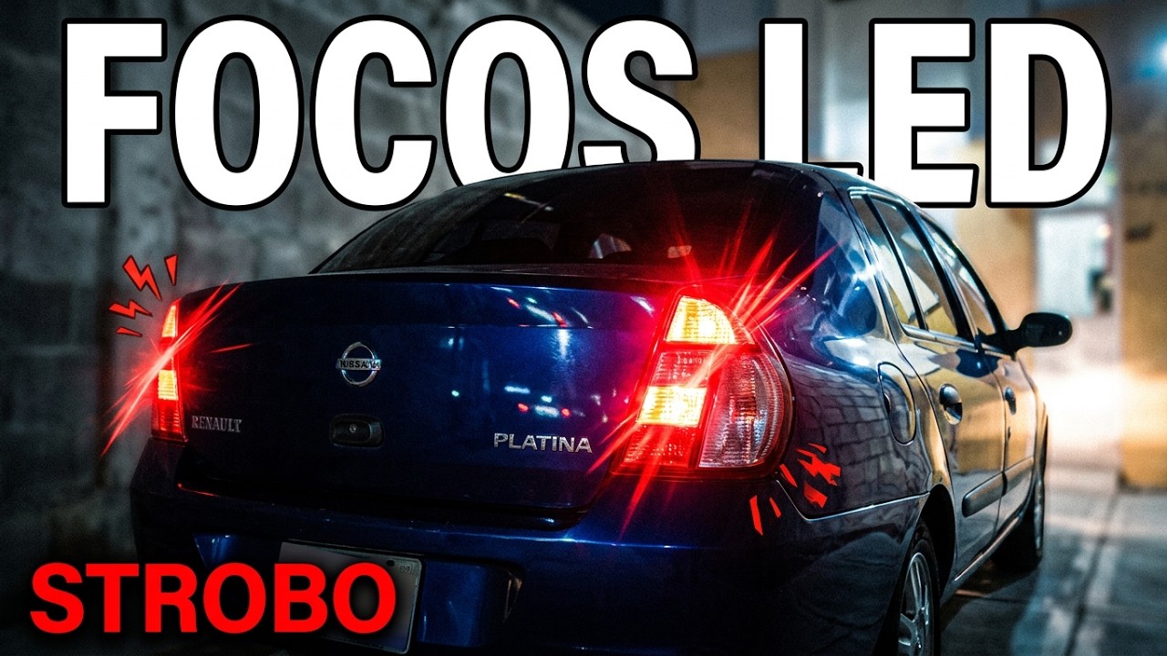 Focos led de stop tipo strobo para platina 🚨🚨