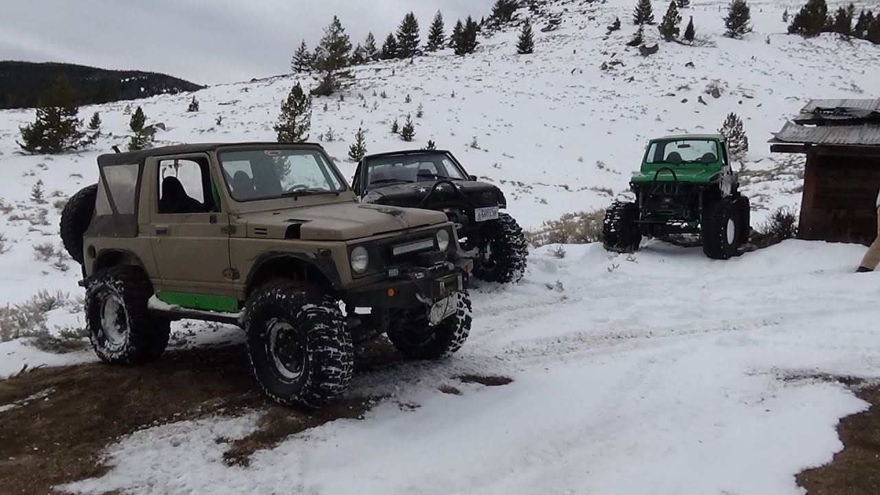 Suzuki Samurai With 2 Transmissions Snow Wheeling