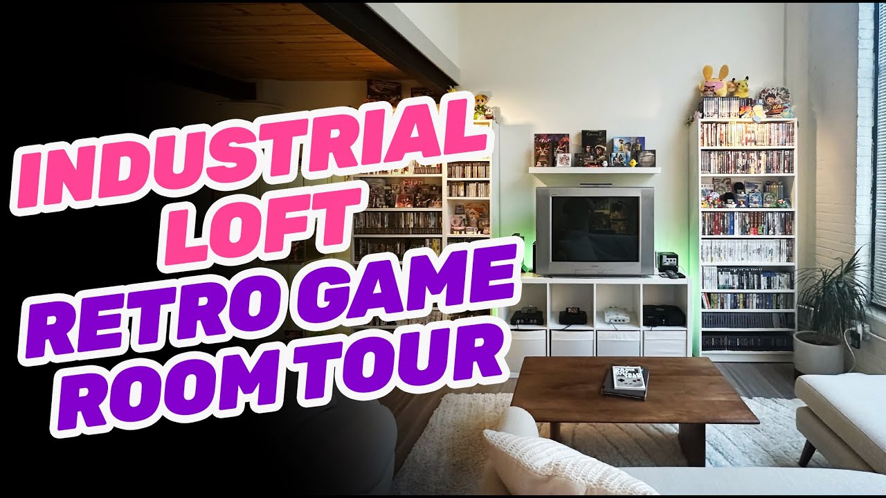 Industrial Loft Retro Game Room Tour - Over 1000 games!
