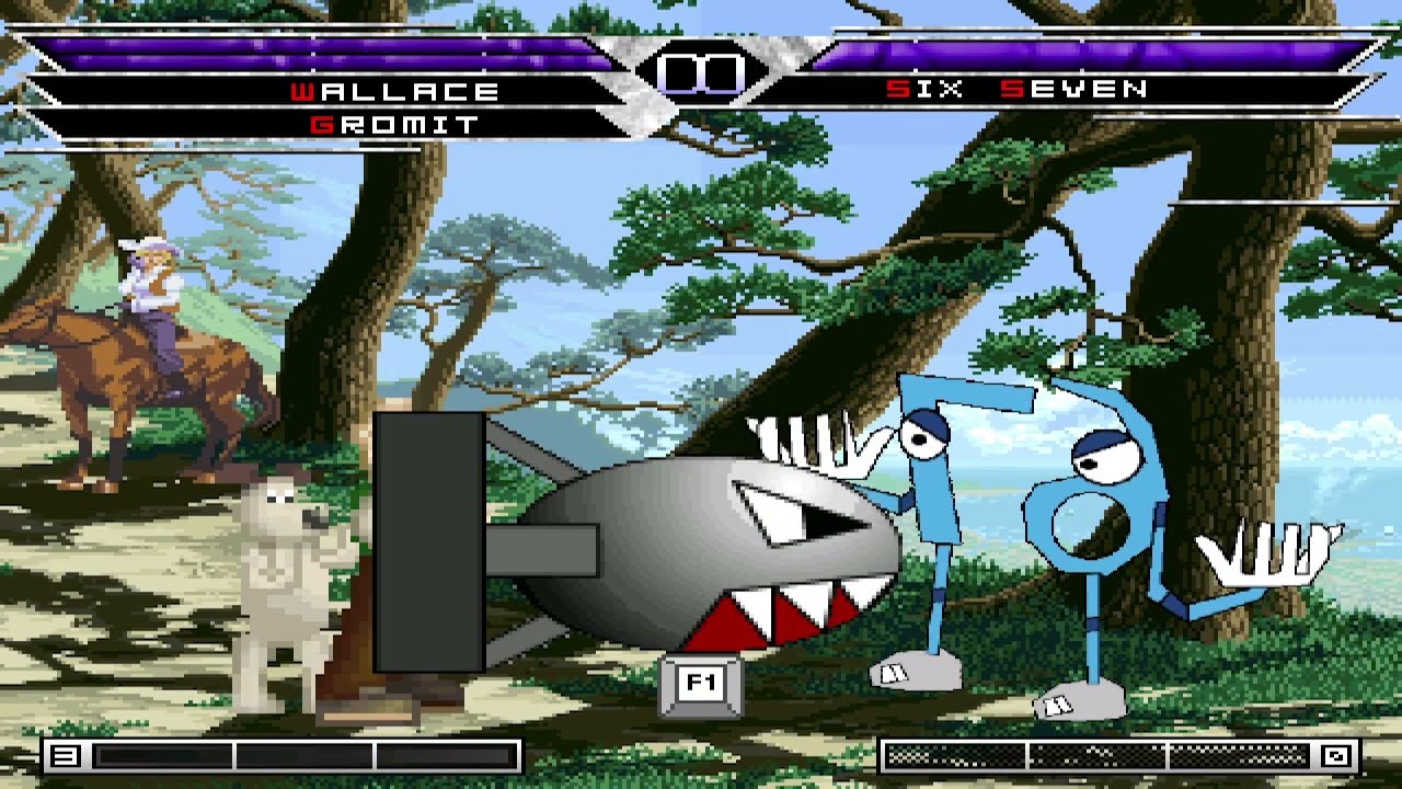 KOF MUGEN Tag Wallace Gromit A-Bomb F1 Key vs 67  Anime Leo Batman Tosix Nightmare Sparkle Alicorn
