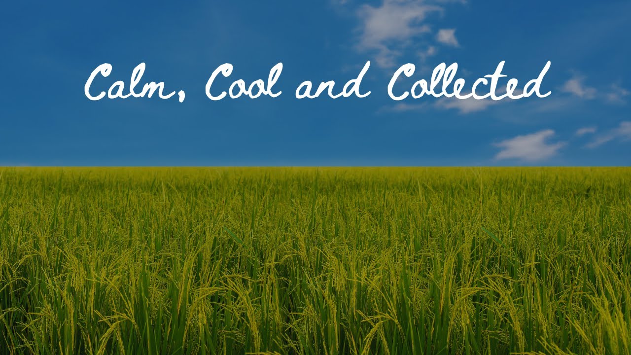 Staying Calm, Cool, and Collected