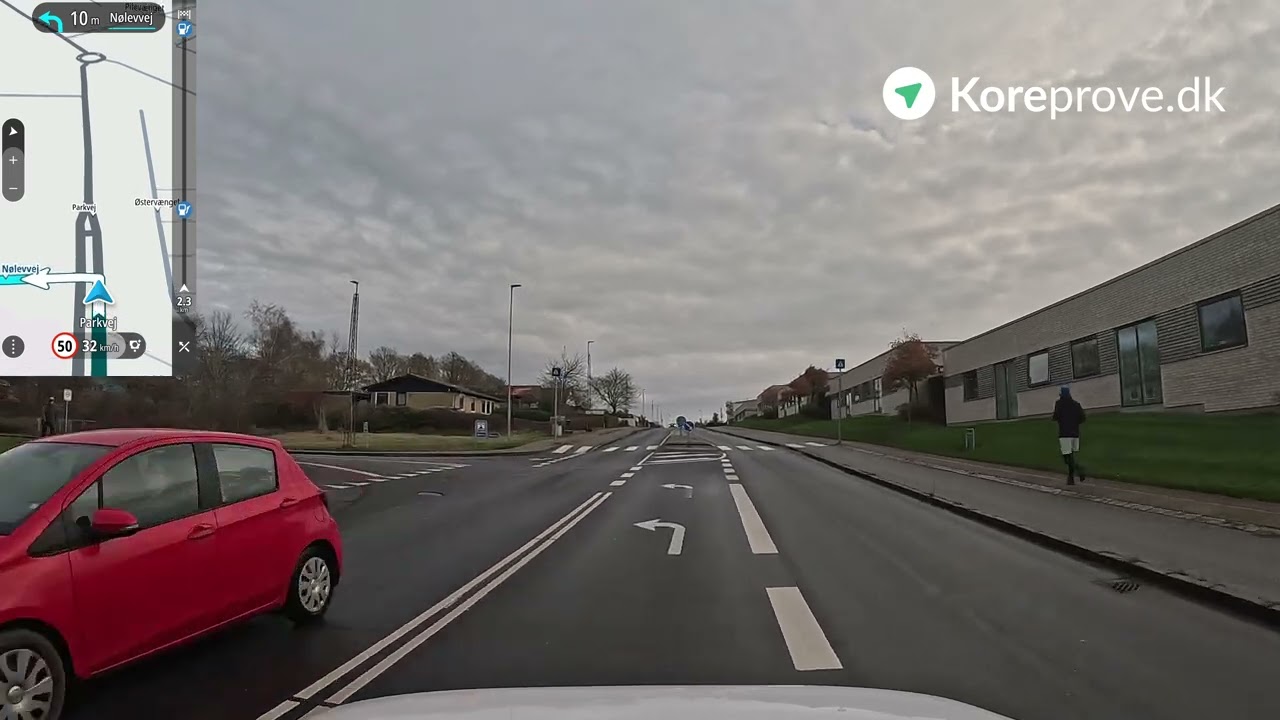 Køreprøve rute Odder - Odder Egholm