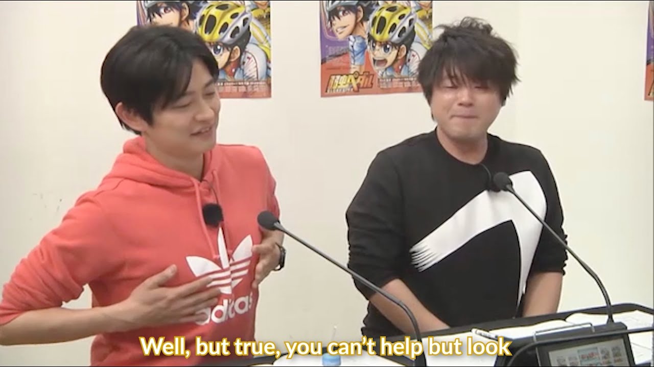 Matsuoka admits he looks at Shimono's chest when he changes