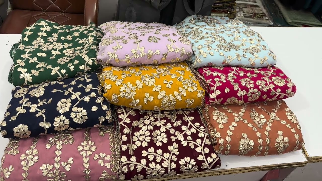 Khoobsurat gota patti chiffon suits ✨original Pakistani 2500-/ free shipping @9058127096