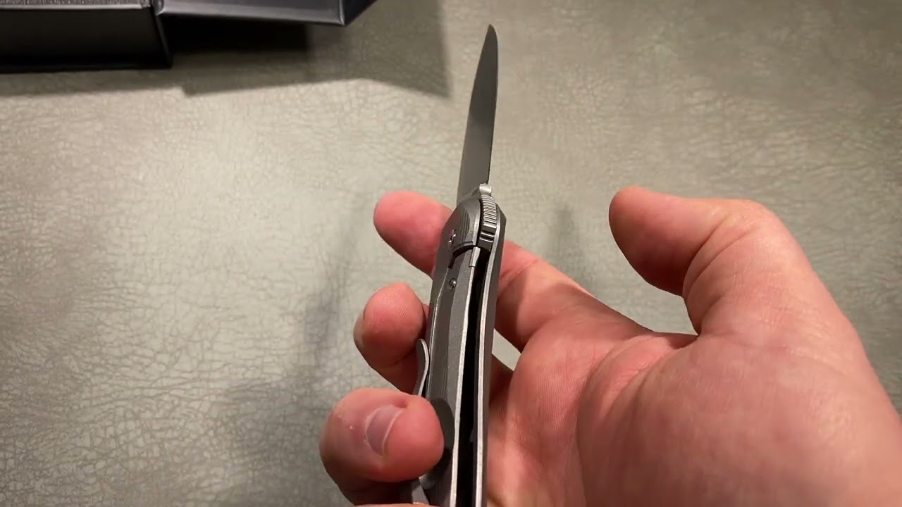 CHEBURKOV KNIFE URBIS 3D, STEEL S90V, HANDLE GREY TITANIUM, $635