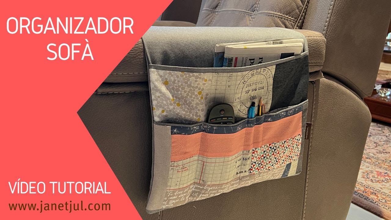 Como hacer un Organizador para sofá fácil y práctico - Tutorial DIY 👍