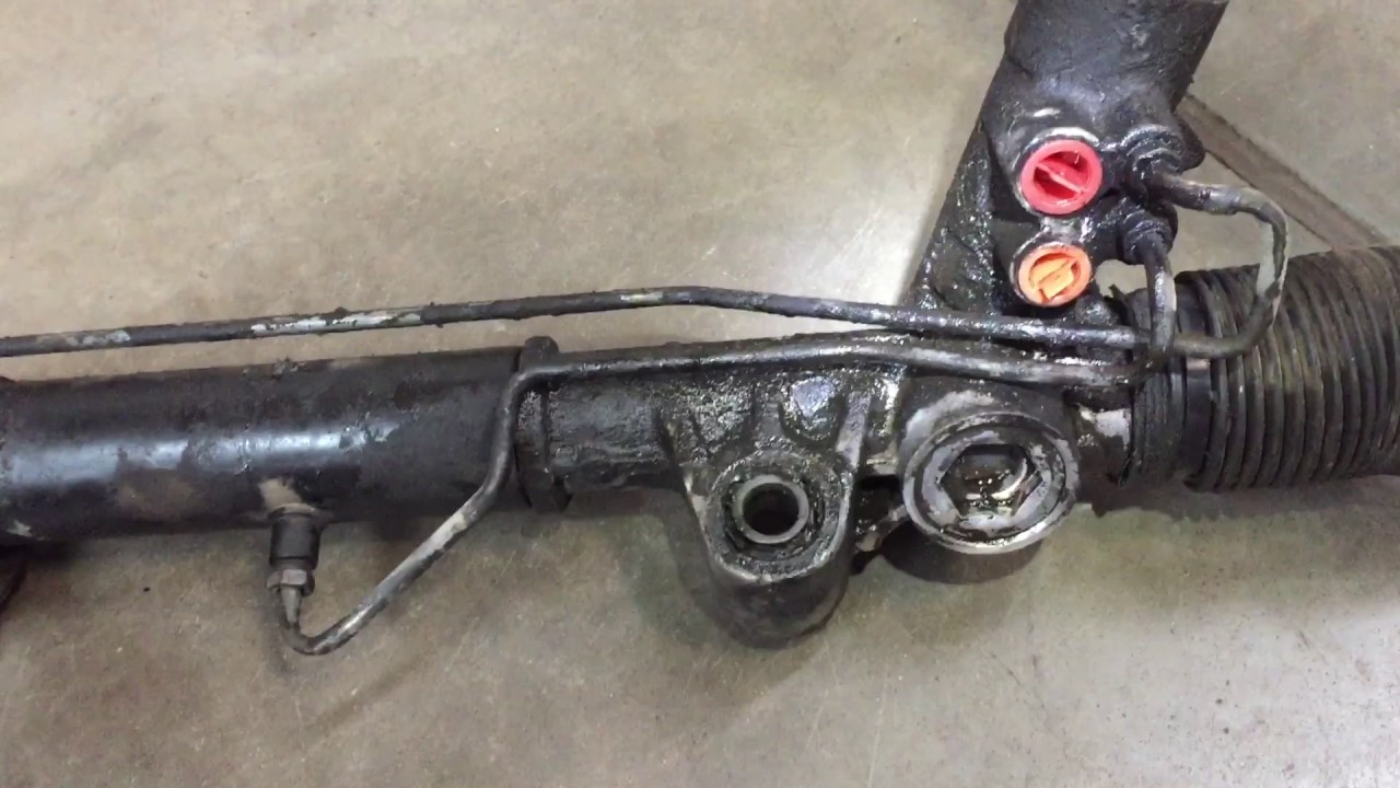 2002 Jeep Liberty 4WD 3.7L V-6 power steering rack and pinion replacement.