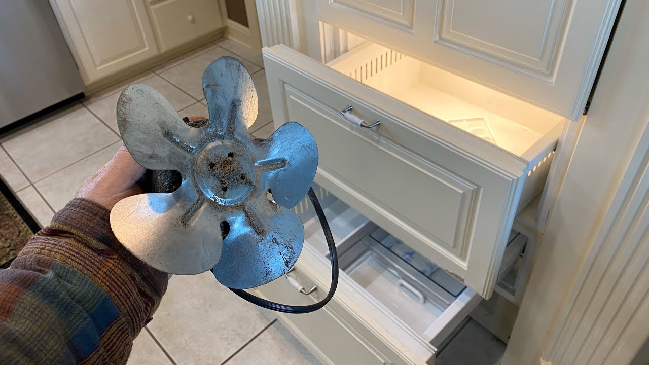✅ Sub-Zero Easy Fix! Fridge Loud Noise Under Freezer? Replace the Condenser Fan SubZero Buzzing