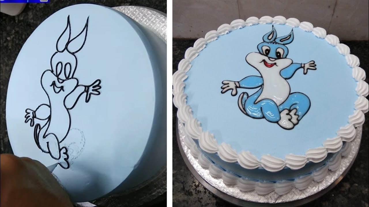 How to make Birthday Tom and Jerry drawing cake design |Tom and Jerry cake |Tom and Jerry cake