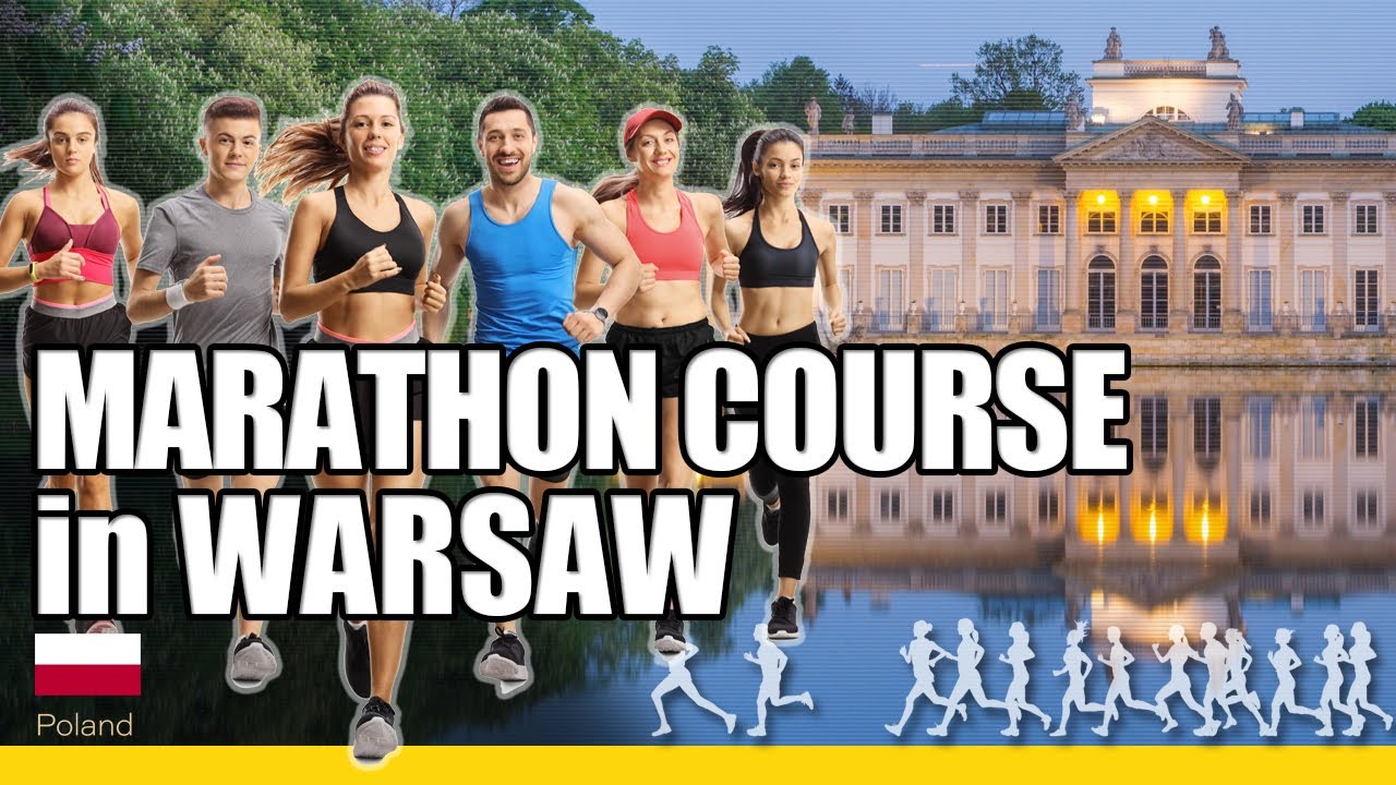 Marathon course at Warsaw Marathon