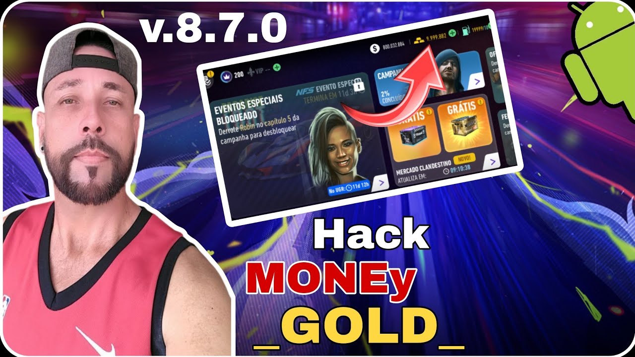 NFS NO LIMITS 8.7.0 - HACK MONEY E GOLD GG NO ROOT 