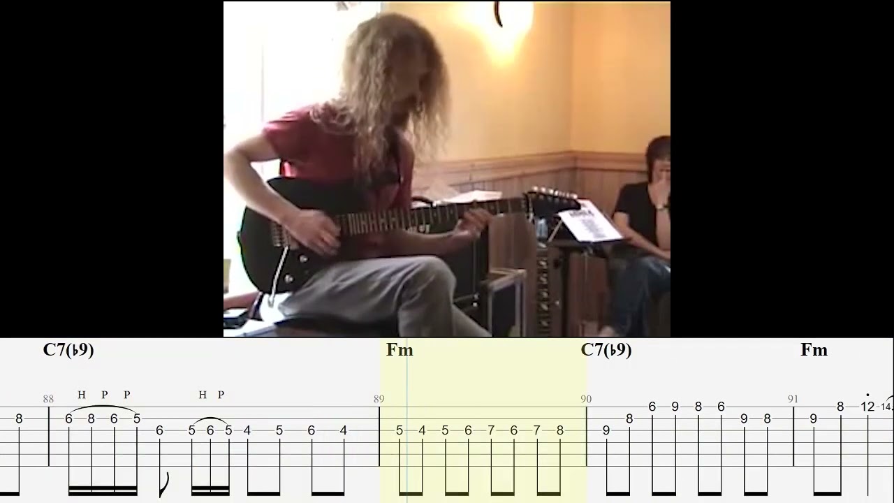 Guthrie Govan - Donna Lee (transcription)